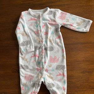 Carter’s Baby Girl Footie Sleeper with Snaps